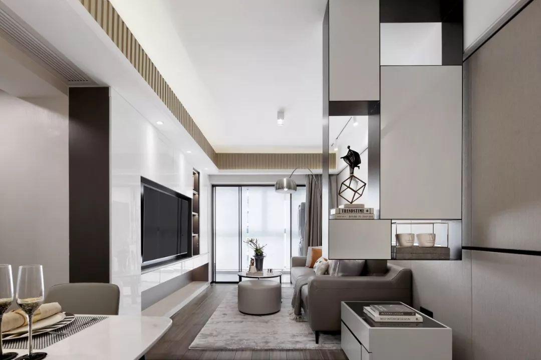 60㎡现代简约，小户型合理利用，营造出优雅轻松