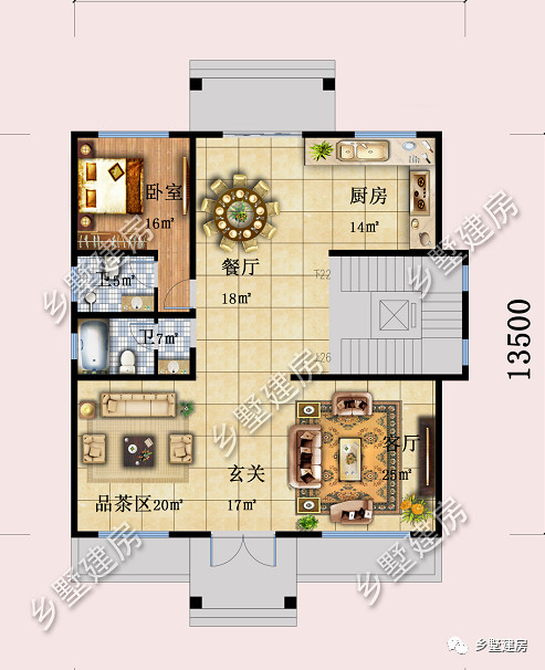 农村这样建别墅最大气，三楼一底大空间，十里八乡都点赞！