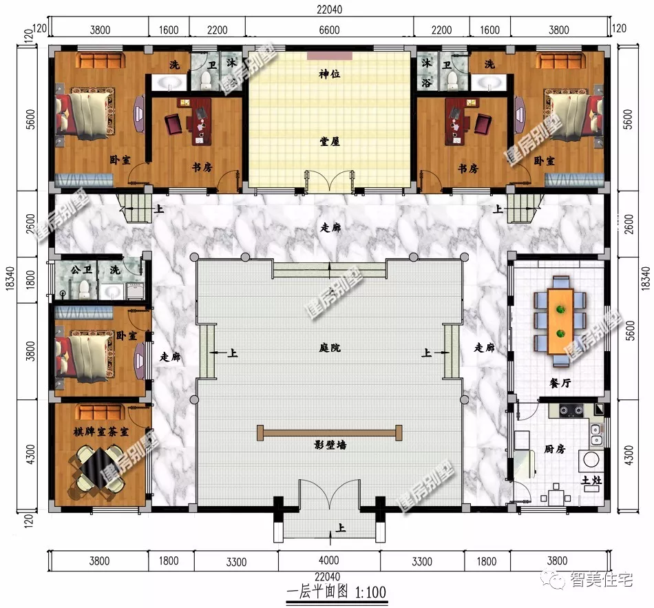 复古的中式风格别墅，宅基地大小都能建，彰显业主好品位