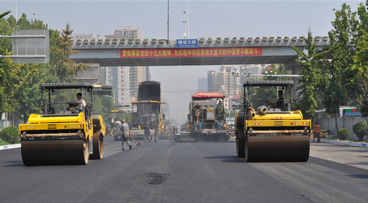 石家庄中华大街提升改造 工程主路完工通车
