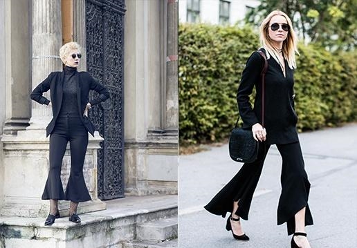 155cm左右的女人，穿喇叭裤非常的时髦！