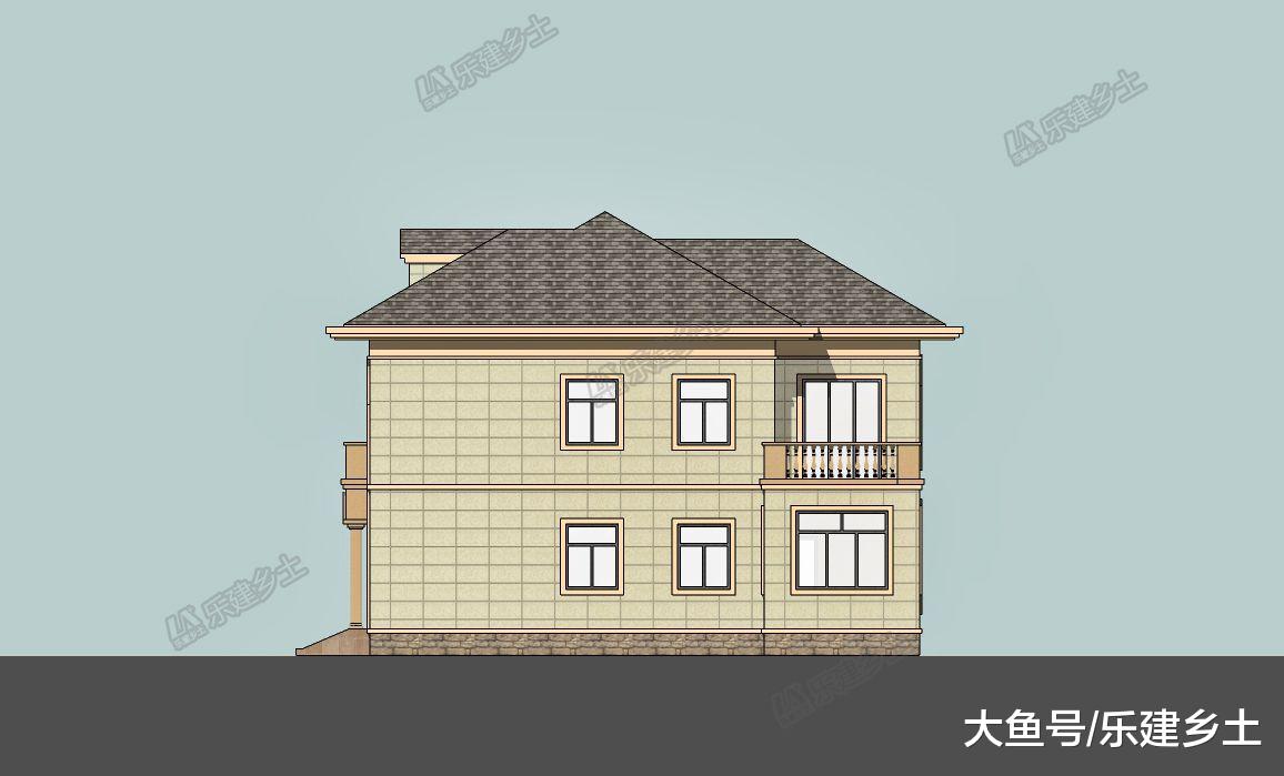 鄉村雙拼自建房設計, 二層24乘12米, 氣派實用