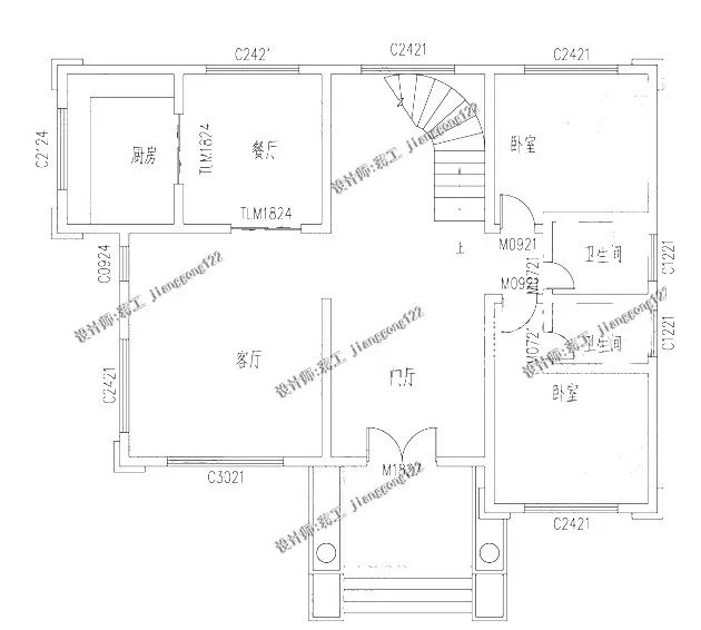 9款二层农村别墅图，复式堂屋车库露台，满足大部份农村建房需求