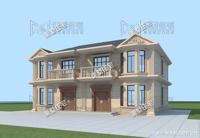 16X11米双拼别墅，家有兄弟就要这样盖房，造价经济还实用