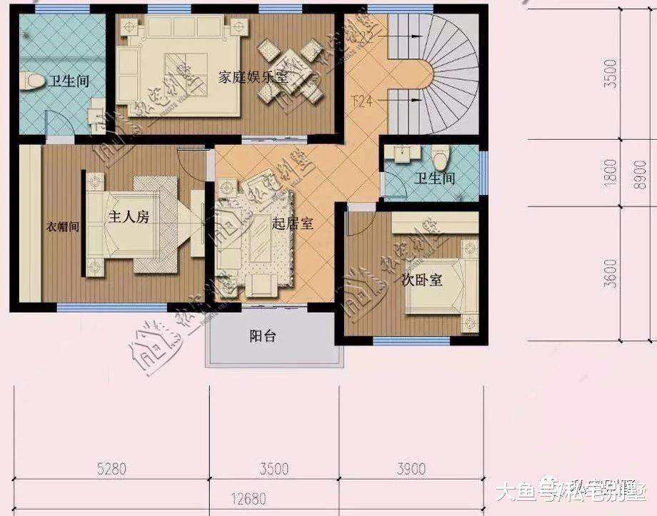 新中式两层别墅, 有庭有院看到就会爱上的户型
