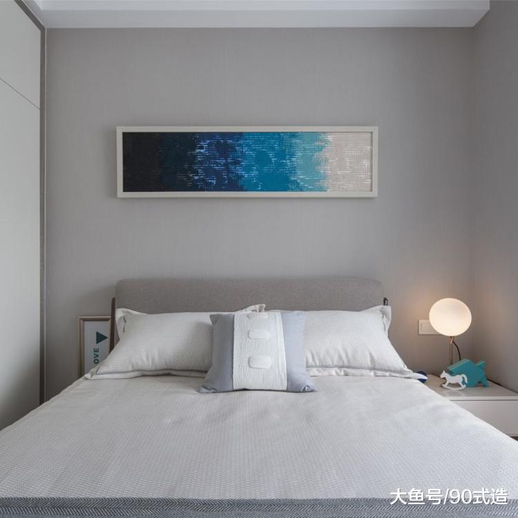 89㎡三室，蓝色情调，极具异域美感