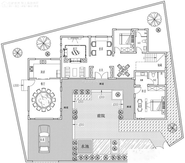 广东梅州王家中式合院