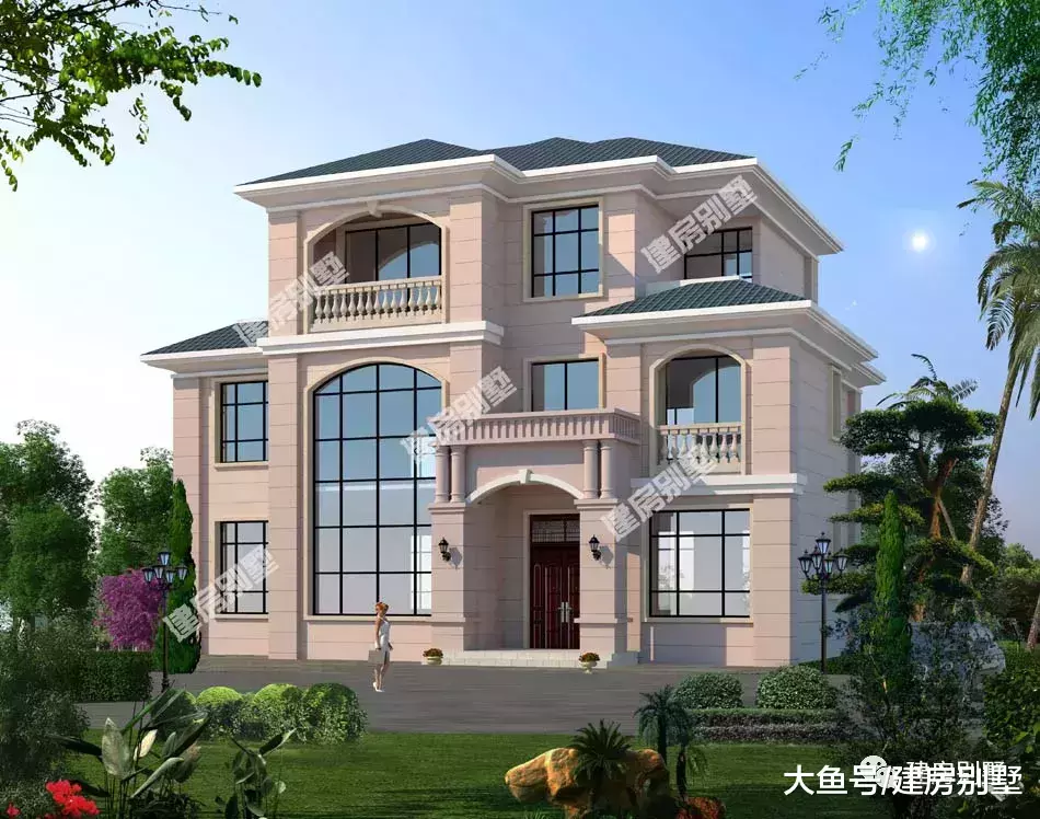 两栋面宽16.1米的农村自建房，广东和海南的网友最爱