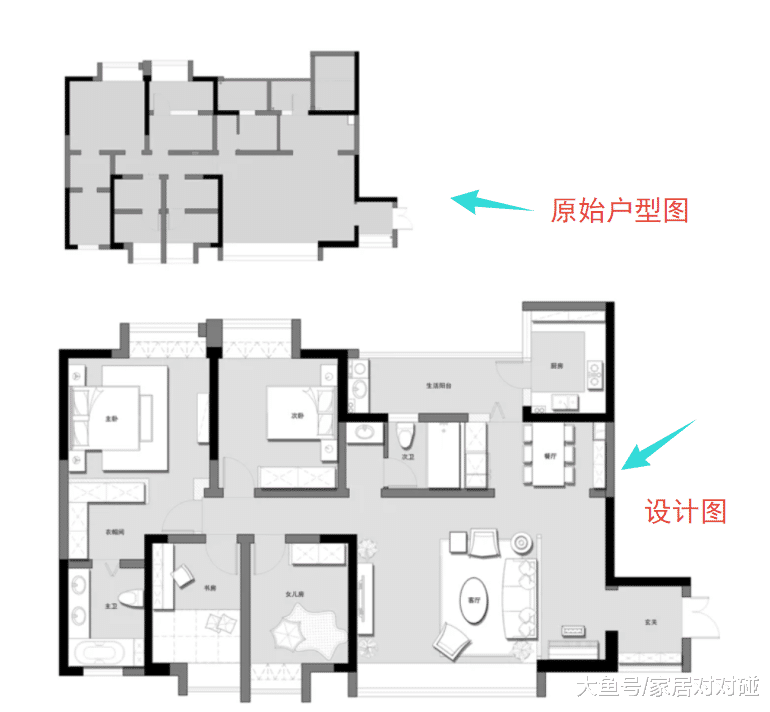 165㎡新房, 进门被镂空沙发墙吸引了, 飘窗抬高20cm太机智! 晒晒