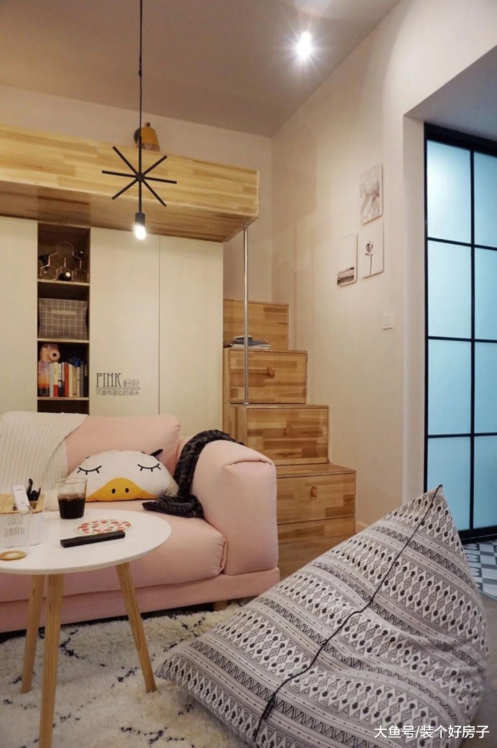 90后小姐姐爆改39㎡单身公寓, 衣柜里藏客卧, 亲戚朋友再也不用睡沙发了!