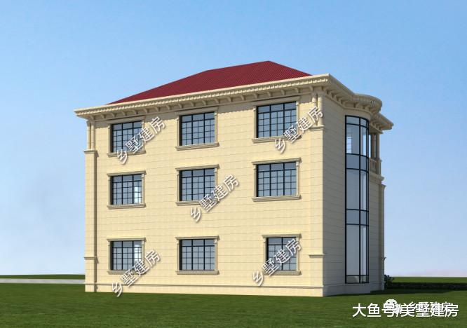 经典三层欧式农村自建别墅，优雅大方，领略欧式的奢华之美