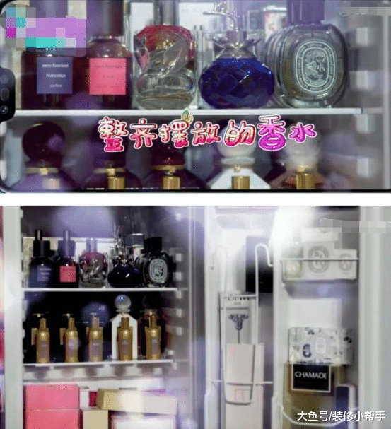 戚薇居住环境首次公开，房子走简约风格，冰箱里放满名贵香水