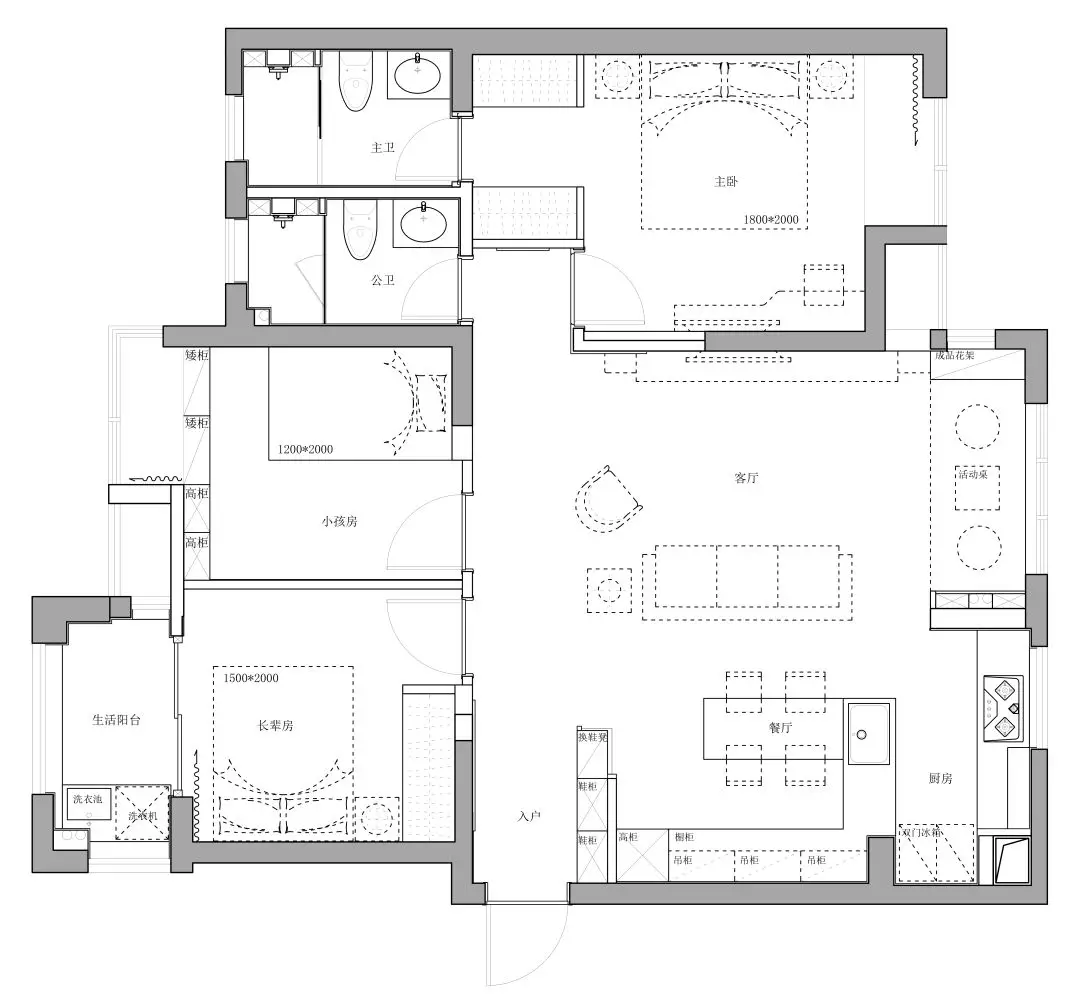 122平的原木简约风三居室，清新而又自然的小窝