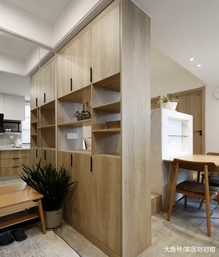 45㎡小宅，還有獨立玄關，裝成兩室一廳不擁擠！全屋處處是亮點！