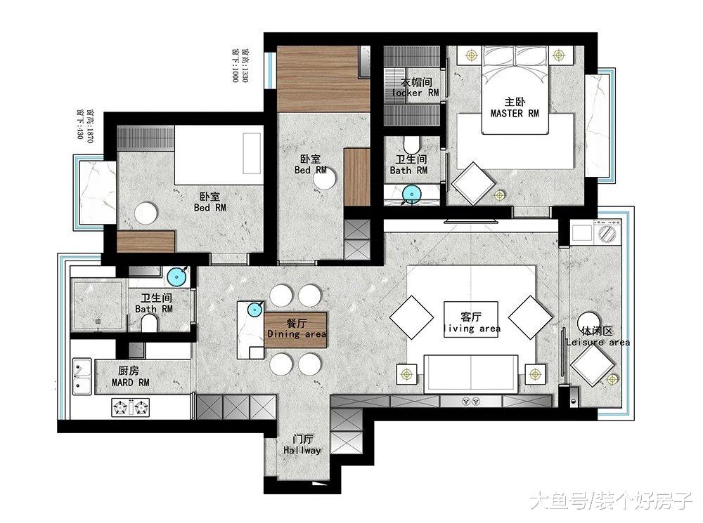 合理利用每1㎡，她100㎡的家原地多出20㎡，2室变3室，还有超大岛台餐桌！