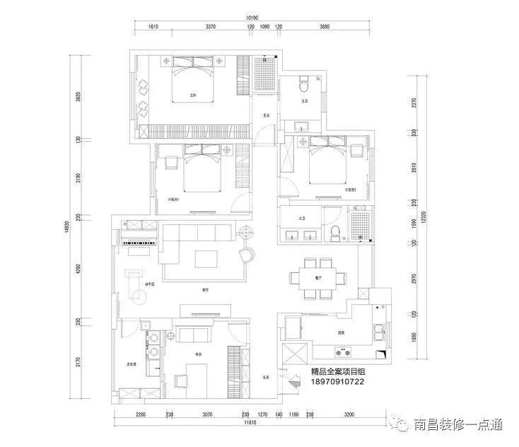 工地速递/南天金源154平四房港式轻奢, 酷到一堆朋友来参观