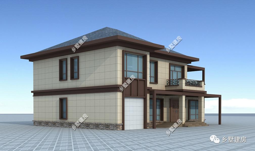 2款15X12米的二層別墅，美觀時尚，農村建了很氣派！