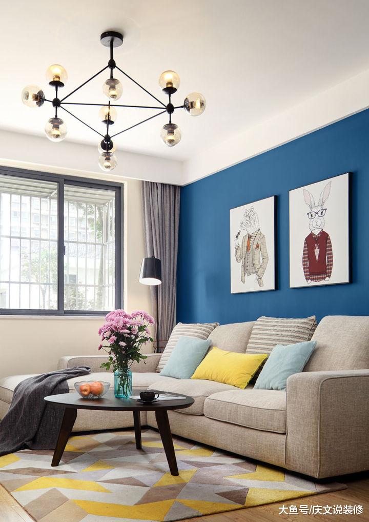 蓝色的调调，让家里有一种清新，安静之美