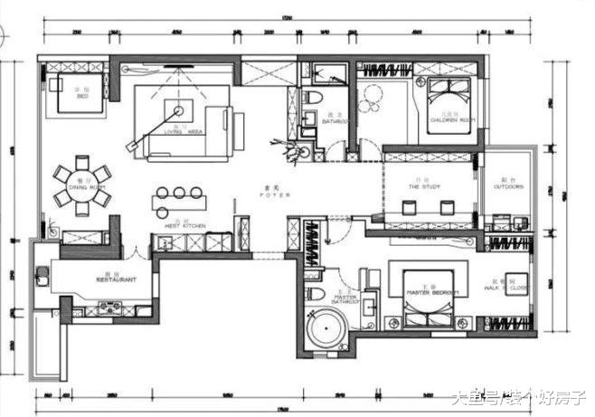 她亲手打造出与井柏然同款的家, 在书墙里藏下卧室和书房!