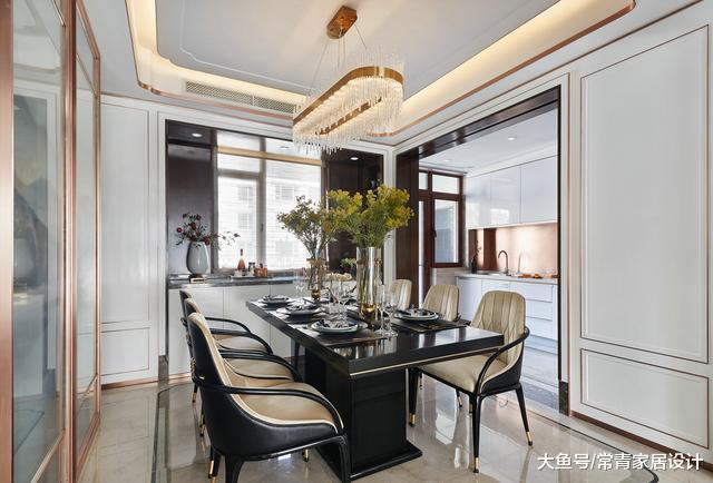 215㎡轻奢新中式大平层，金属+水墨意境，进可繁华，退可隐逸