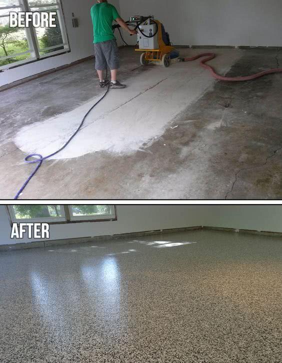 将鹅卵石打碎，搅拌均匀铺地上，比普通水泥地面寿命还要长20年！