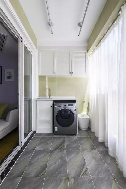 拖把池+洗衣机，实用的阳台都这样设计！