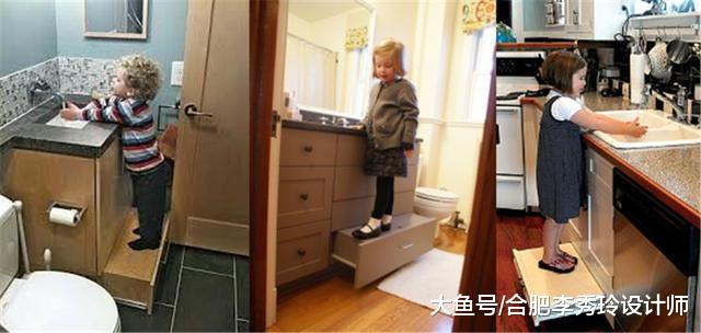 打橱柜时多掏了500块，让木工给橱柜下面多加一块板，用着太方便了