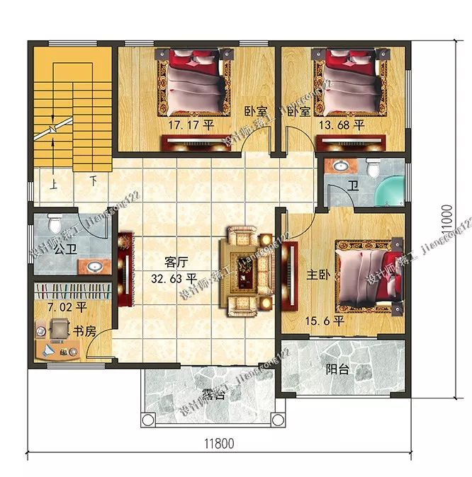 三层实用型农村别墅，8间卧室35万，惬意舒适，这就是家的感觉