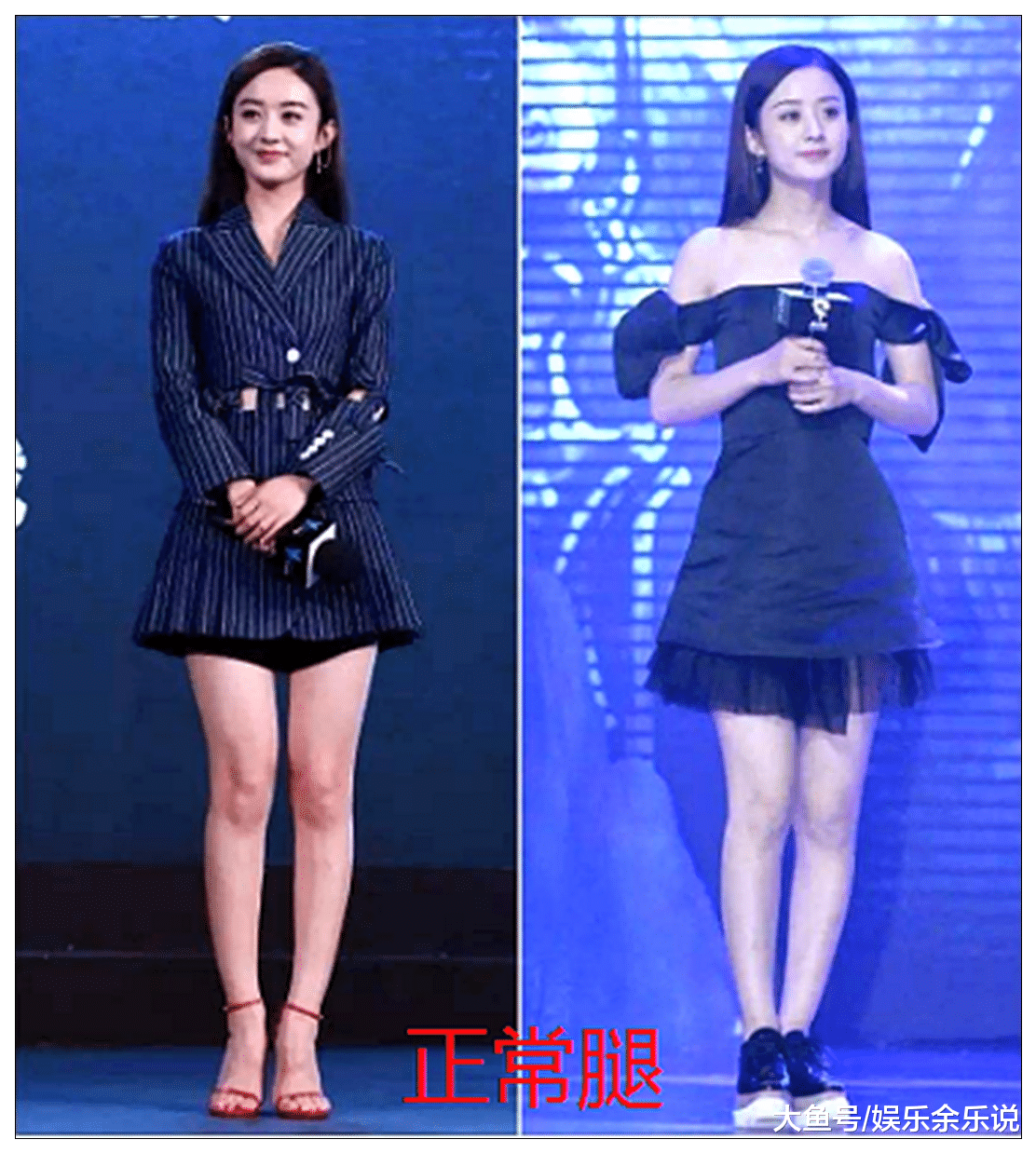 同样是炫腿，筷子腿VS竹竿腿，看到螳螂腿，网友：P图太过分了