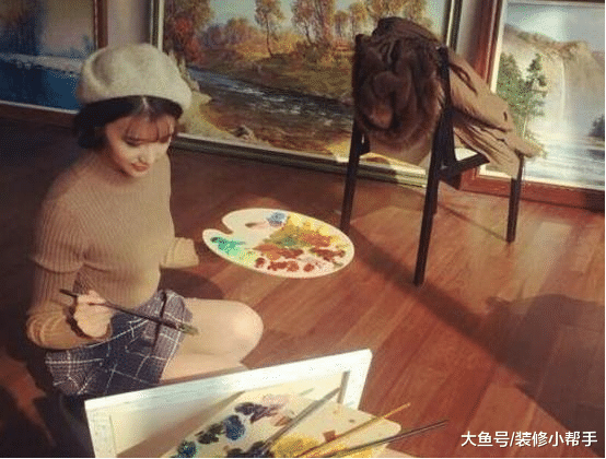 明星张杨果而的豪宅设计，地板选择铺设实木，一看就觉得不便宜