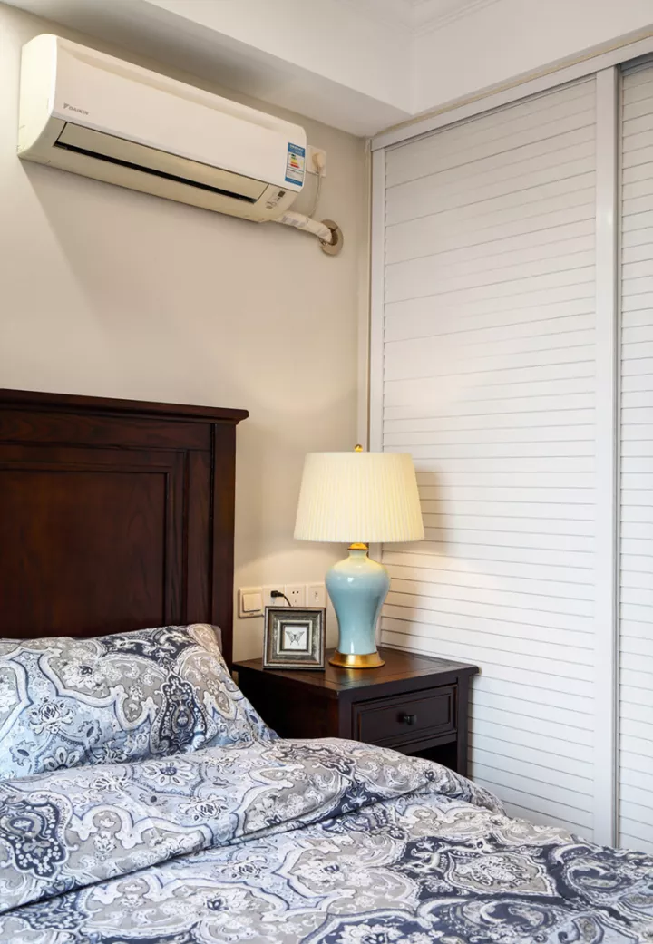 136平的轻美式风三居室，从玄关就让人爱上它