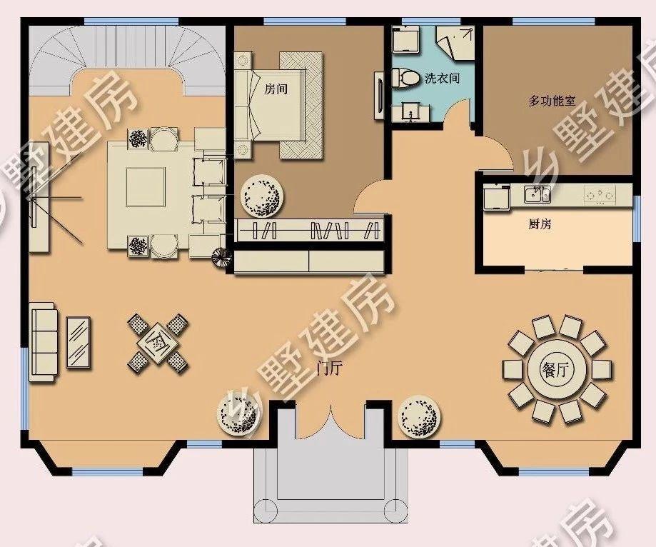 37万给你建好一栋二层欧式别墅, 框架结构居住稳定养老不用愁!