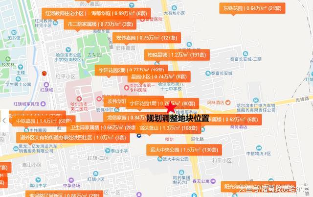 道外南直路片区地块规划调整！涉面超2万平！地块新增商用属性