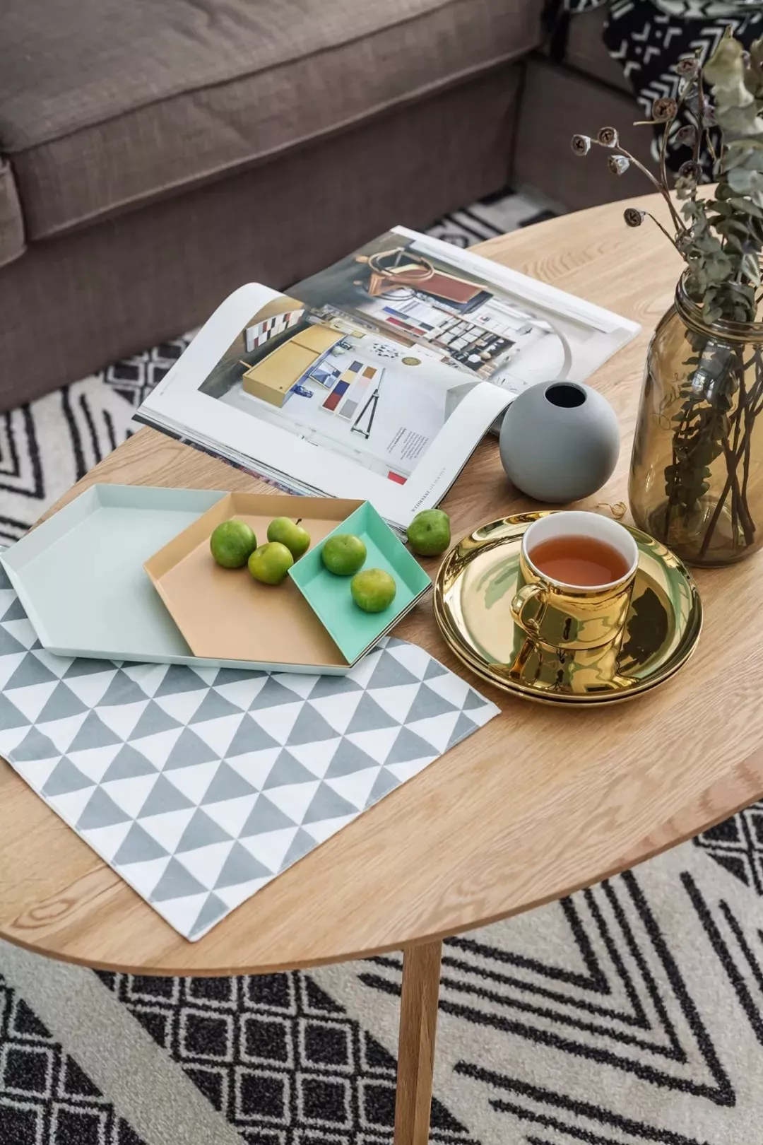 110平新房只是刷了大蓝墙，同事纷纷上门来拍照！