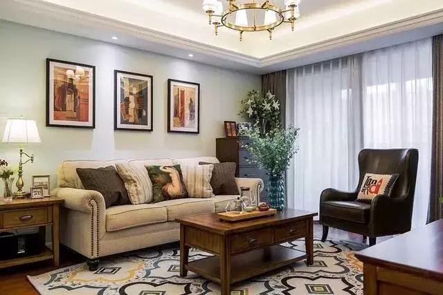 90平美式三居室，卡座式餐厅是家里最大的亮点，老婆喜欢到不行！