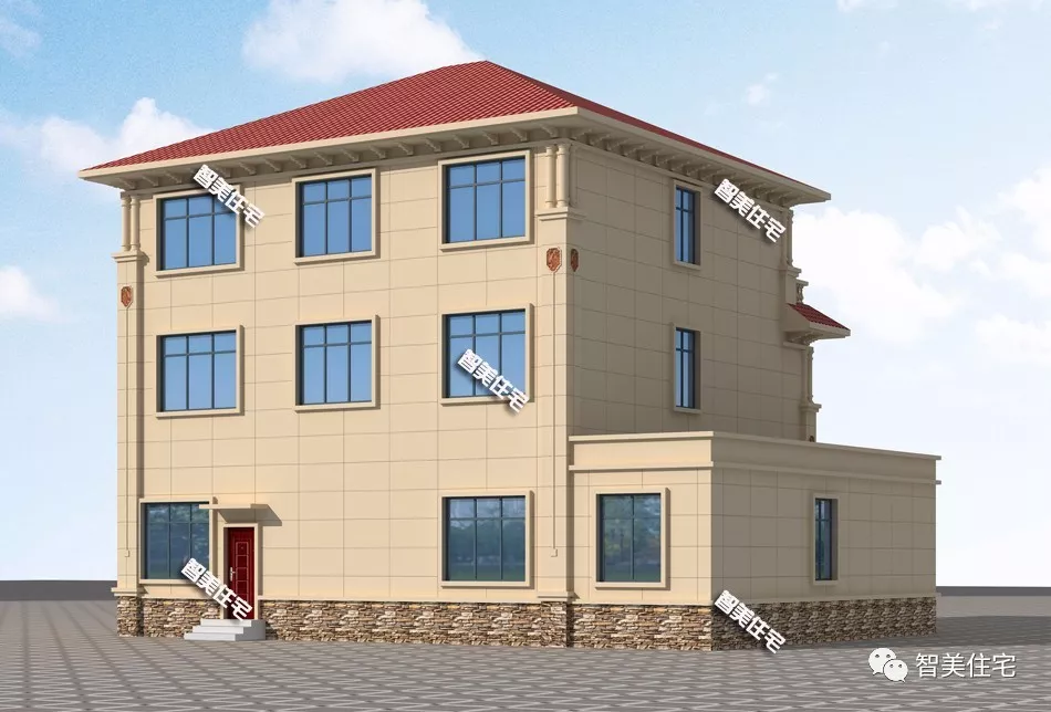 15.2×11.8米农村别墅，施工没难度，造价42万