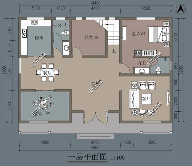 2018年度超受欢迎的7套农村新中式户型, 第7套25万就能建