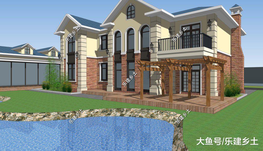 长春美式二层别墅定制设计，恢弘奢华，气质典雅