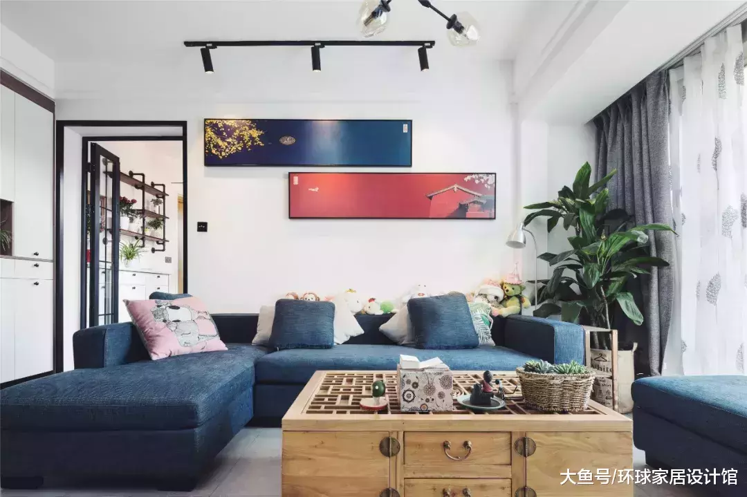 110㎡北欧+新中式风，入户玄关就是个大花园，美醉了！