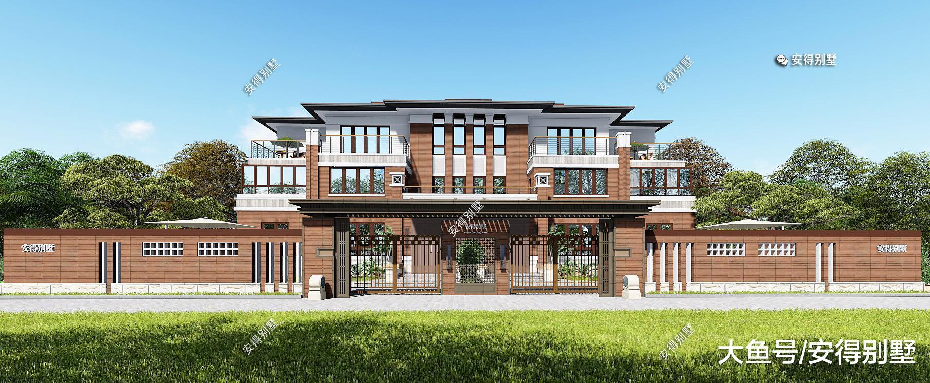 兄弟建房建一栋漂亮的双拼别墅, 建筑霸气户型舒适, 阳台大卧室多!