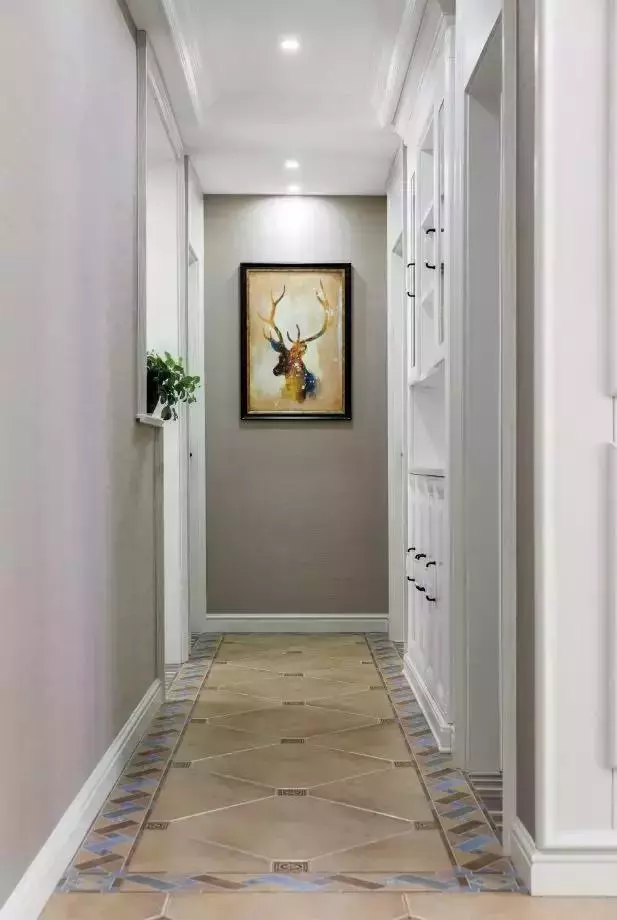 仿古现代美式风装修，彩色瓷砖边线超好看，浪漫精致又有档次