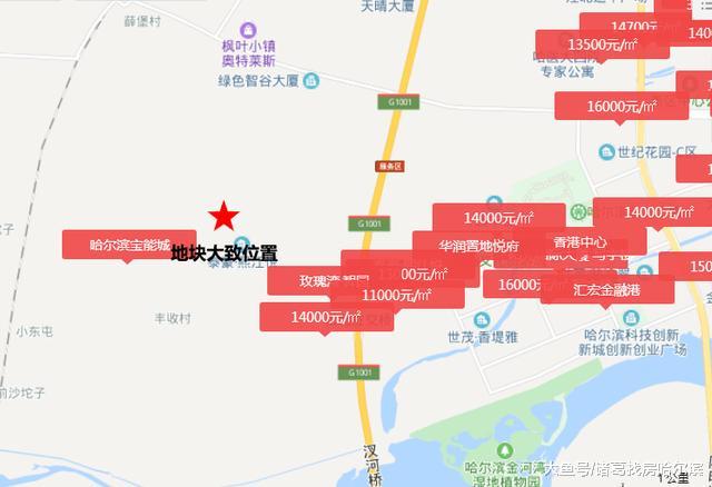 11月开门红！香坊、松北各有土地成功交易！最高楼面价3356元/㎡