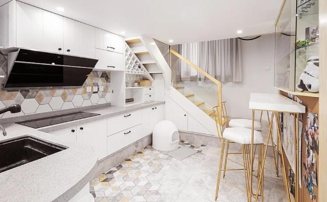 老公坚持客厅下挖45cm，硬是不买沙发，太机智了！晒晒全屋