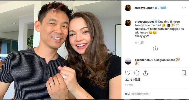 温子仁在狗狗见证下结婚！曾导演电锯惊魂、海王、速度与激情系列