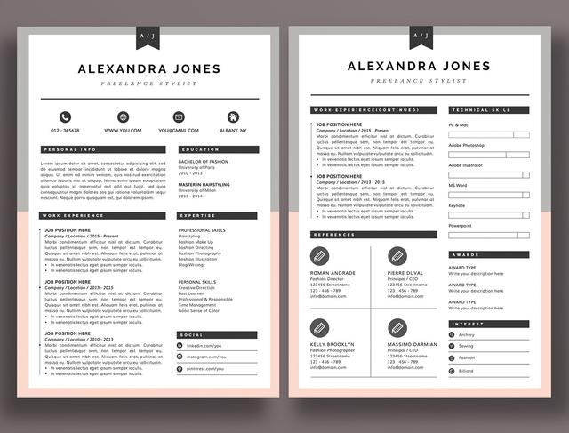 简历设计欣赏！有条不紊