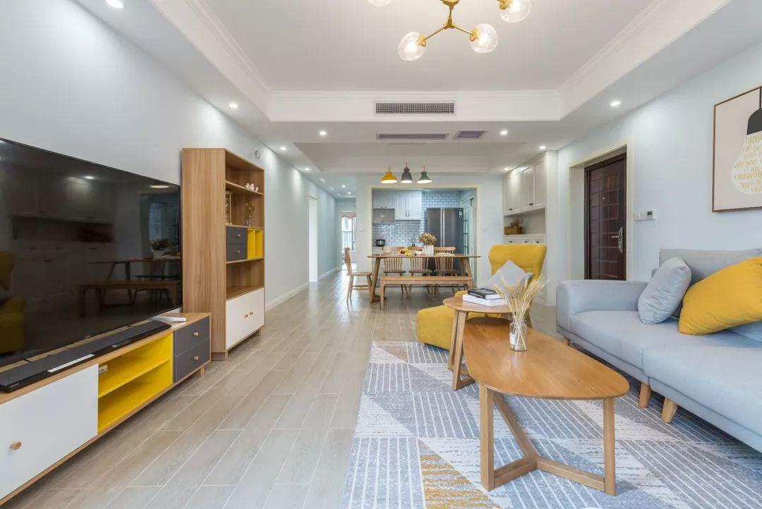 120㎡現代北歐，簡潔空間+精致軟裝，營造出溫馨舒適感