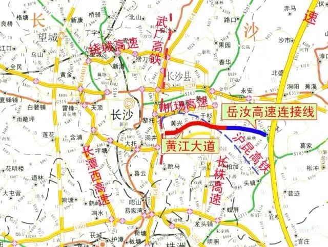 长沙又一条干线公路通车！设计时速80km，连接长沙南站和黄花机场