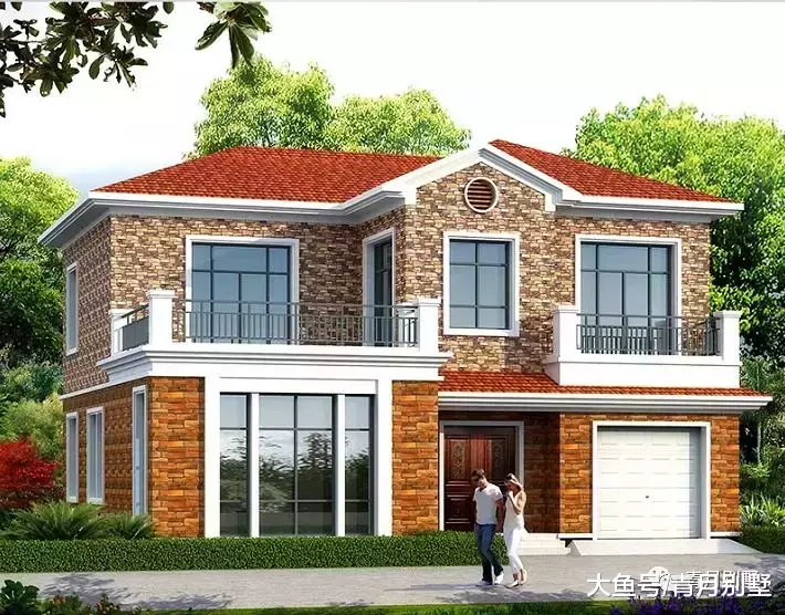 13.4米×12.6米二层乡村小户型, 精致的小房子是理想的家