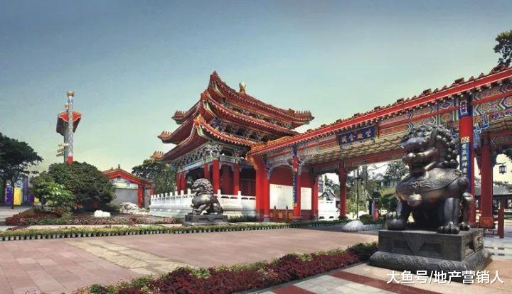 哪吒腾空一刻，海边的江南合院亮了！