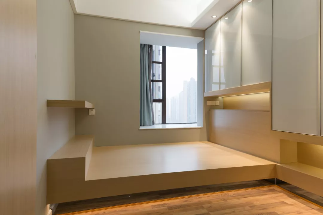 82平的现代简约风小户型二居室，灯光设计好有层次感